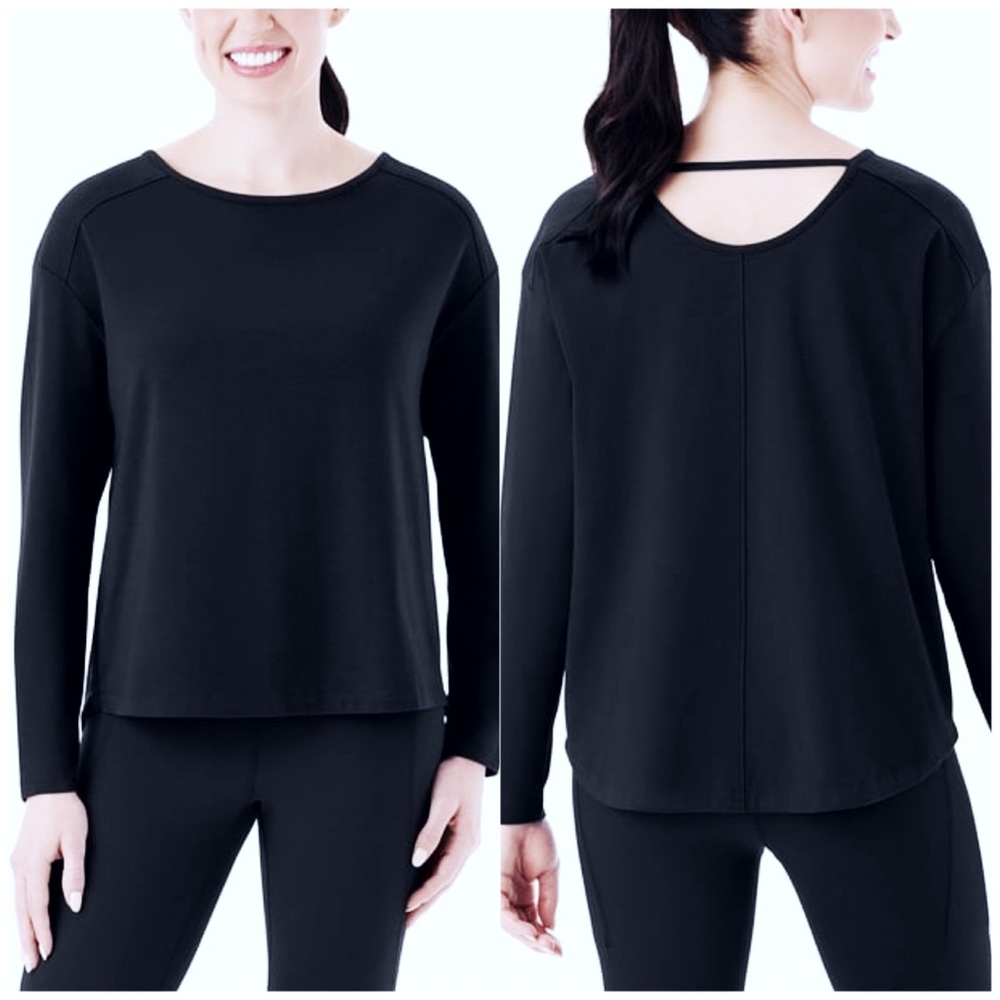 NWT Member’s Mark : size : S : black casual keyhole athletic active workout top